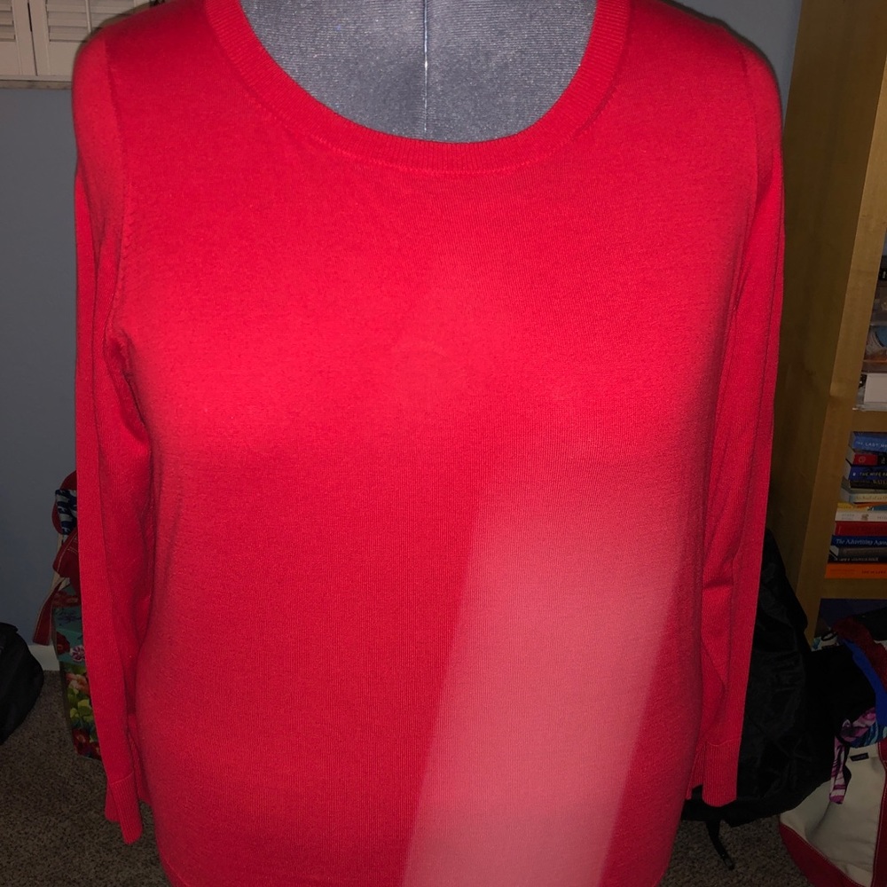 Talbots 3X NWT red lightweight sweater